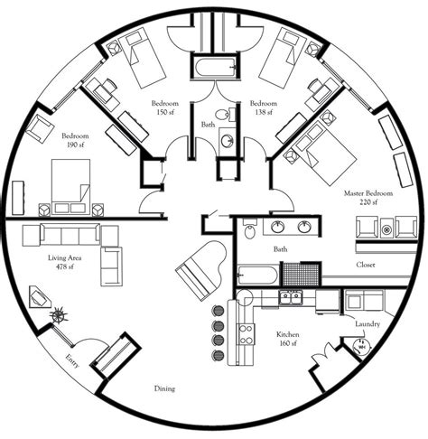 round house floor plans examples